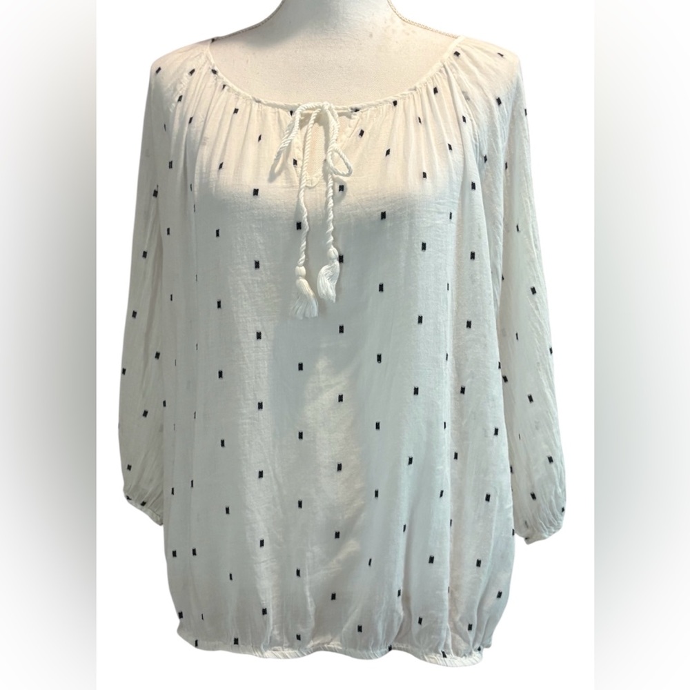 J. Crew 100% cotton sheer top